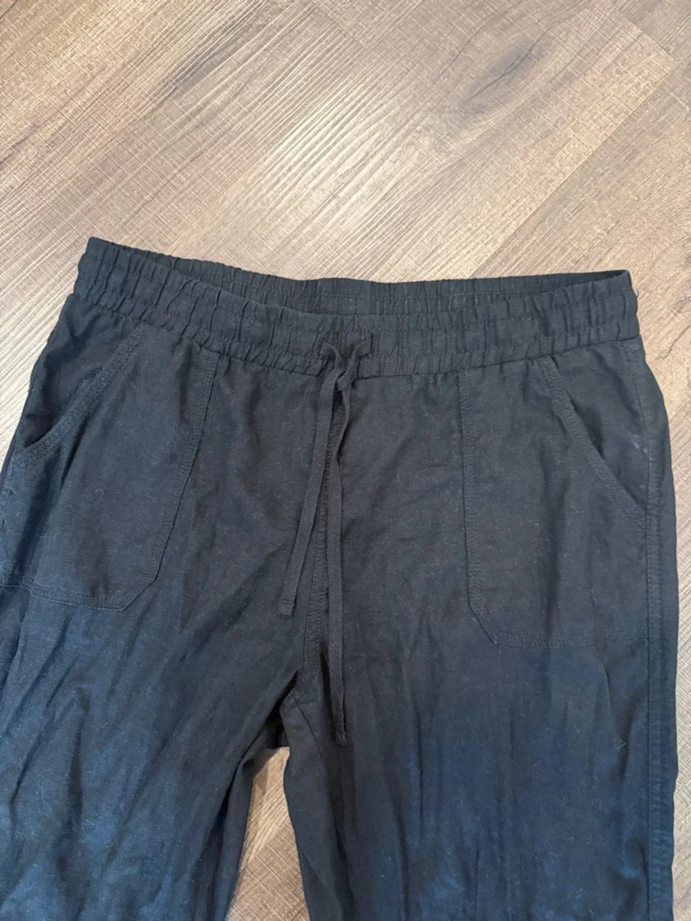Cato linen blend Drawstring Waist Trousers - Picture 4 of 8